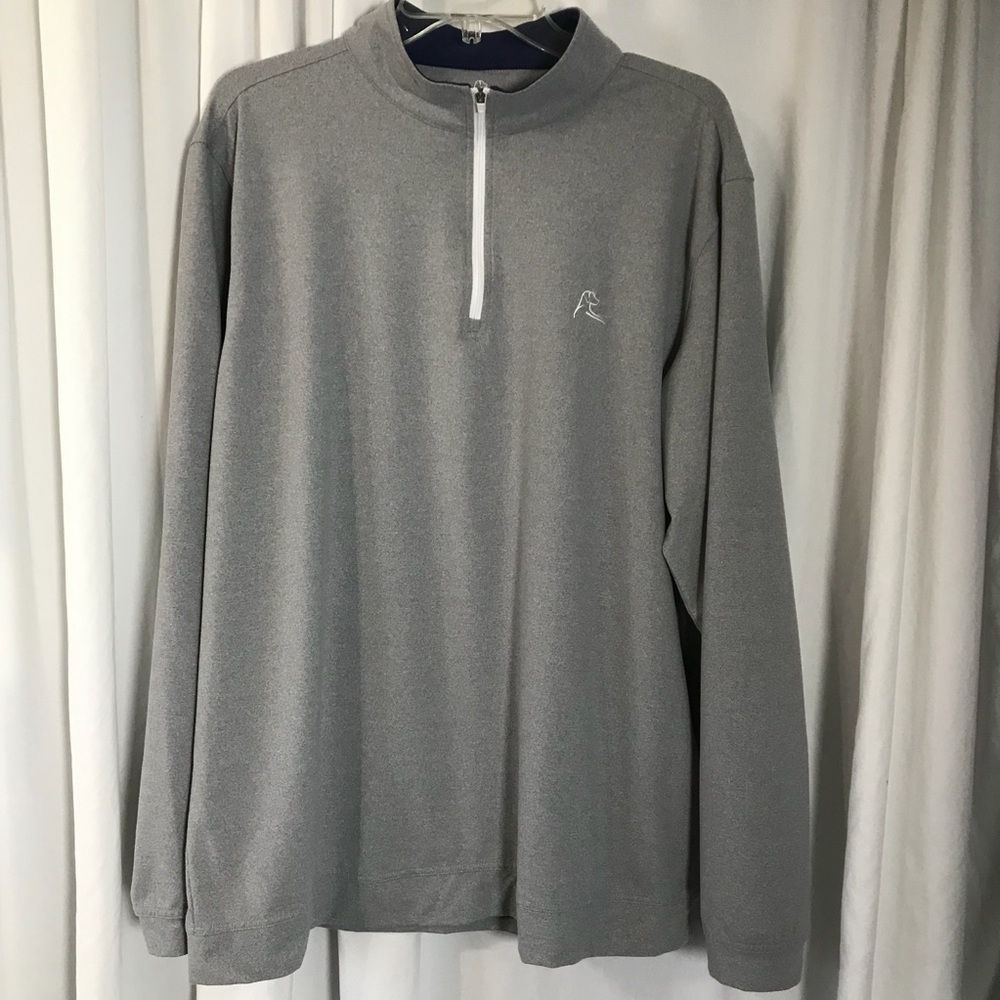 Rhoback Gray 1/4 Zip Pullover
